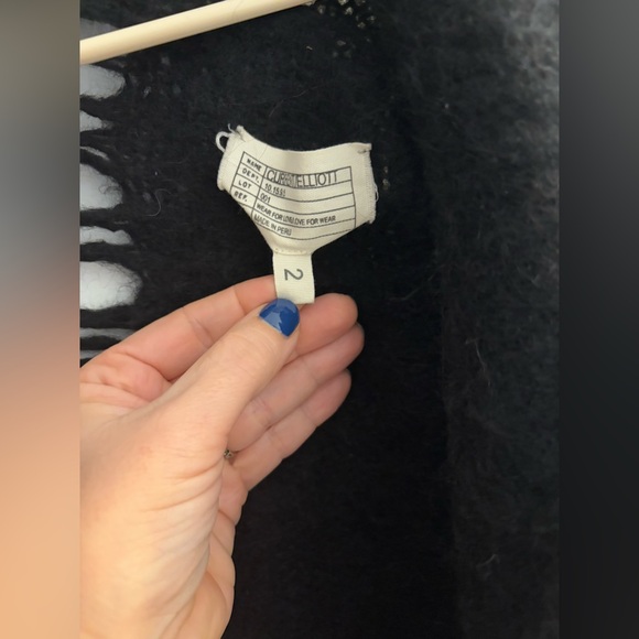 Current/Elliott Long Slack Pockets Alpaca Wool Cardigan Size 2(Medium) - Picture 3 of 4